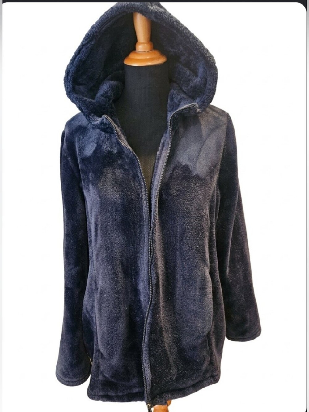 32 Degrees Heat Women's Hooded Plush Faux Fur Fleece Jacket XXL